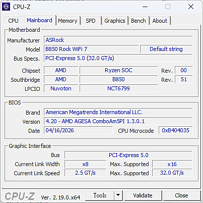 5K有找最便宜 B850 ATX 登場 ASRock 華擎 Rock B850「電漿銀」