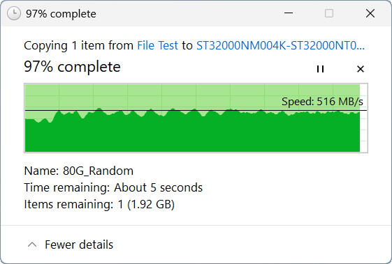 【開箱簡測】Seagate Exos M 32TB ST32000NM004K 硬碟效能簡測 (圖多)