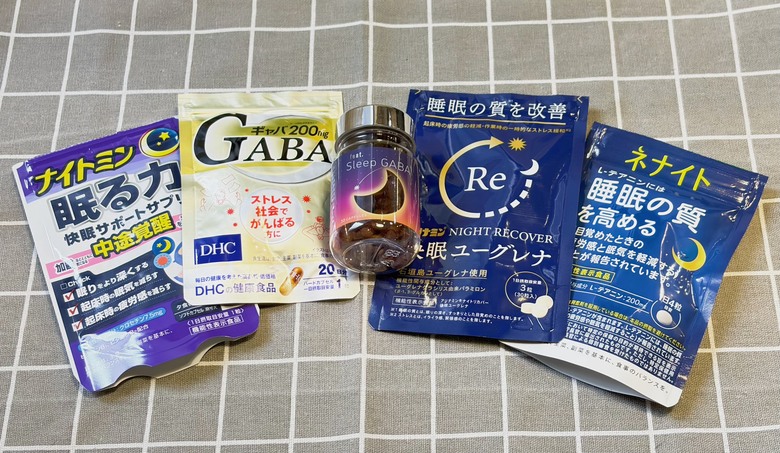 日本助眠保健食品 五款評比(feat GABA/DHC GABA /合力他命/小林/朝日)
