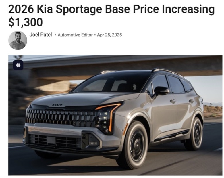 賣到全英國第二名的韓國Kia Sportage..車很好，但油電價格感覺很難賣