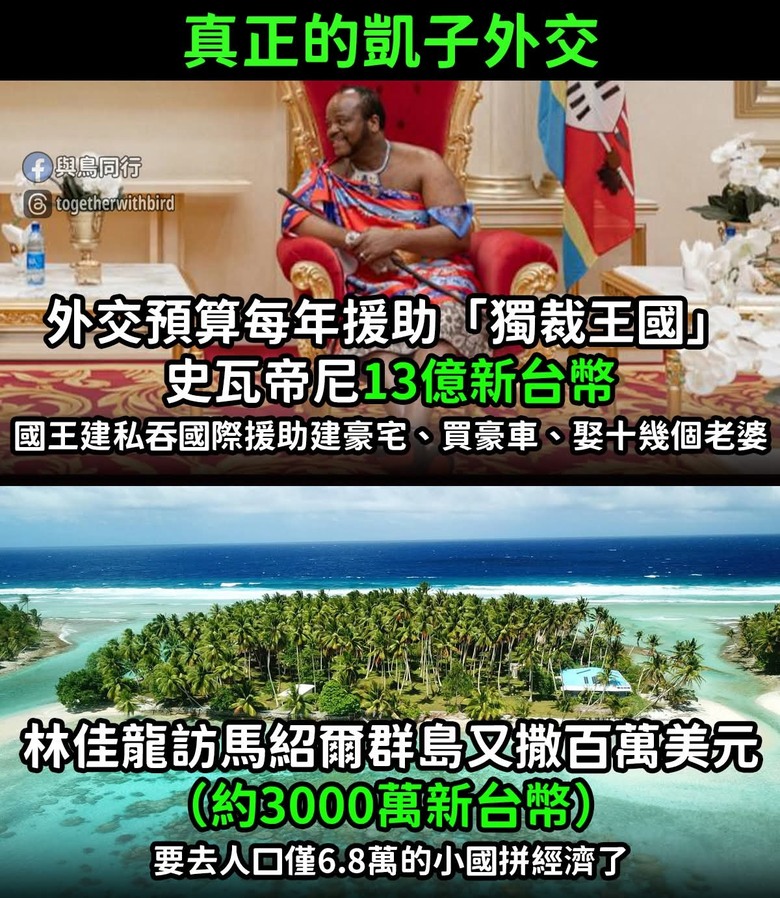 所以這不是金錢外交，對吧？？