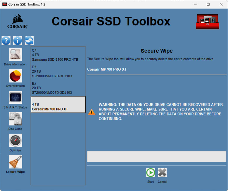 【開箱簡測】Corsair MP700 Pro XT 4TB PCIe Gen5.0 x4 NVMe SSD X870E/Z890 雙平台效能簡測 (圖多)