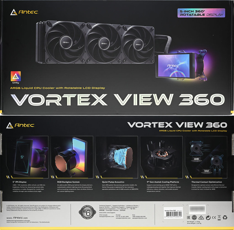 Antec Vortex View 360一體式水冷散熱器開箱