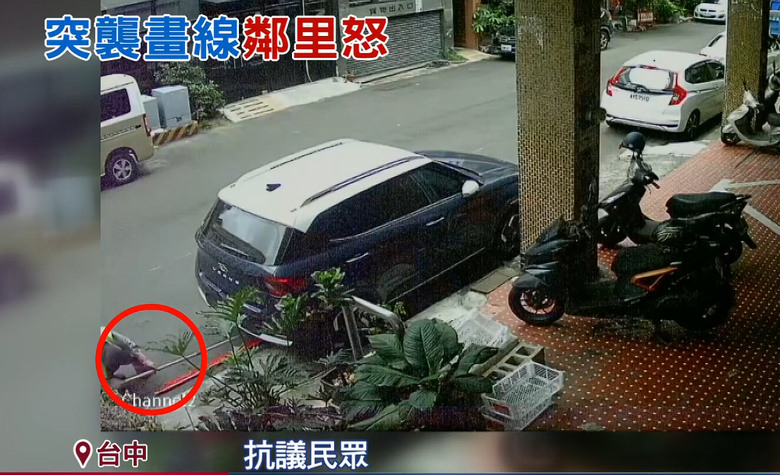 台中市府 依法劃設紅線。給沒看過畫線的鄉民看