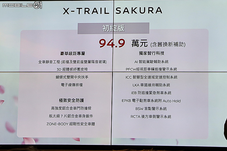 【採訪】Nissan「X-Trail Sakura」三車型 99.9 萬元起上市,新增通風座椅、電動踏板、匠人訂製皮革座椅等配備!