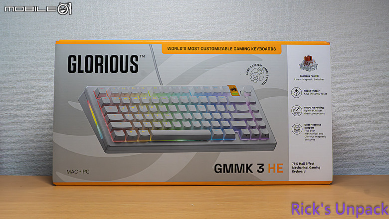 【開箱】磁軸機械軸雙重並行 | Glorious GMMK 3 HE 75 WHITE