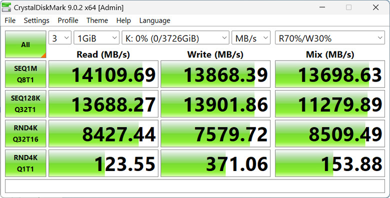 【開箱簡測】Corsair MP700 Pro XT 4TB PCIe Gen5.0 x4 NVMe SSD X870E/Z890 雙平台效能簡測 (圖多)