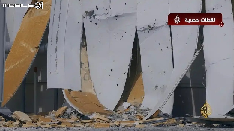 卡達已公佈美軍烏代德空軍基地內AN/FPS-132“鋪路爪”雷達受損畫面