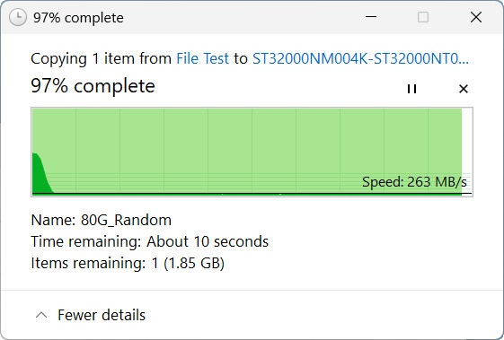 【開箱簡測】Seagate Exos M 32TB ST32000NM004K 硬碟效能簡測 (圖多)