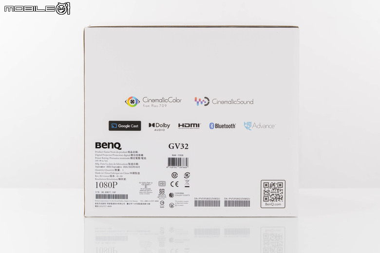 BenQ GV32 投影機開箱試用 以小巧可愛身形投放真實色彩畫面