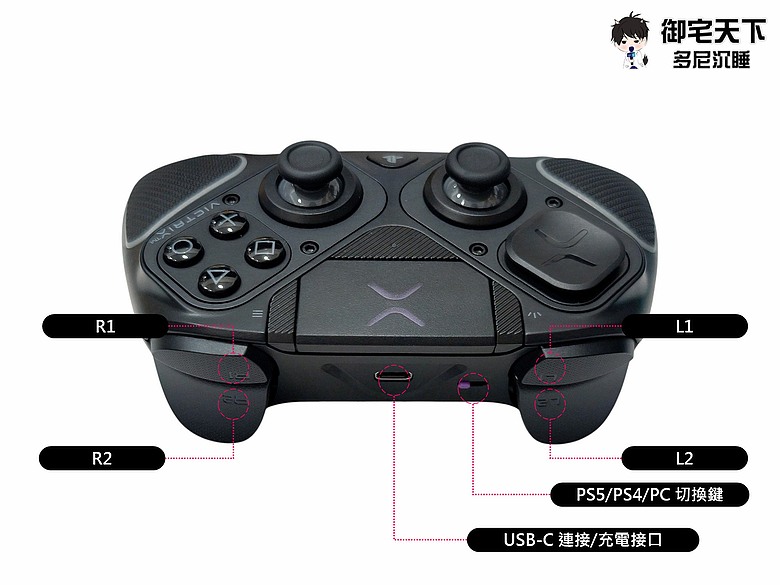 點我看大圖 開箱|Turtle Beach Pro BFG Reloaded 無線手把(PS 版) - 專為 PS 與 PC 為主玩家而生,高階、可模組化的電競手把!
