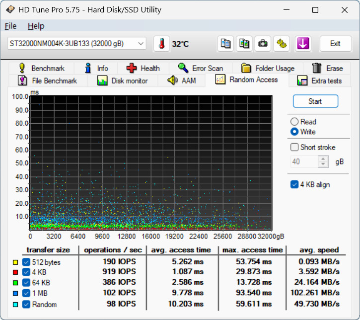 【開箱簡測】Seagate Exos M 32TB ST32000NM004K 硬碟效能簡測 (圖多)
