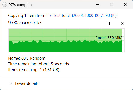 【開箱簡測】Seagate NAS (那嘶狼) IronWolf Pro 32TB ST32000NT000 硬碟效能簡測 (圖多)