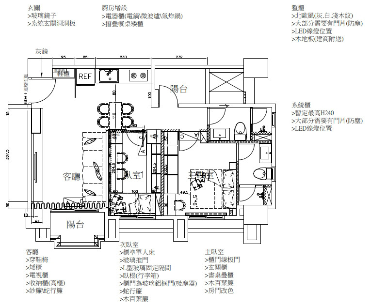 【開箱】台中16.5坪灰調小宅｜把北歐旅行的記憶帶回家｜玻璃書房＋隱藏餐桌