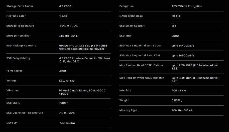 【開箱簡測】Corsair MP700 Pro XT 4TB PCIe Gen5.0 x4 NVMe SSD X870E/Z890 雙平台效能簡測 (圖多)