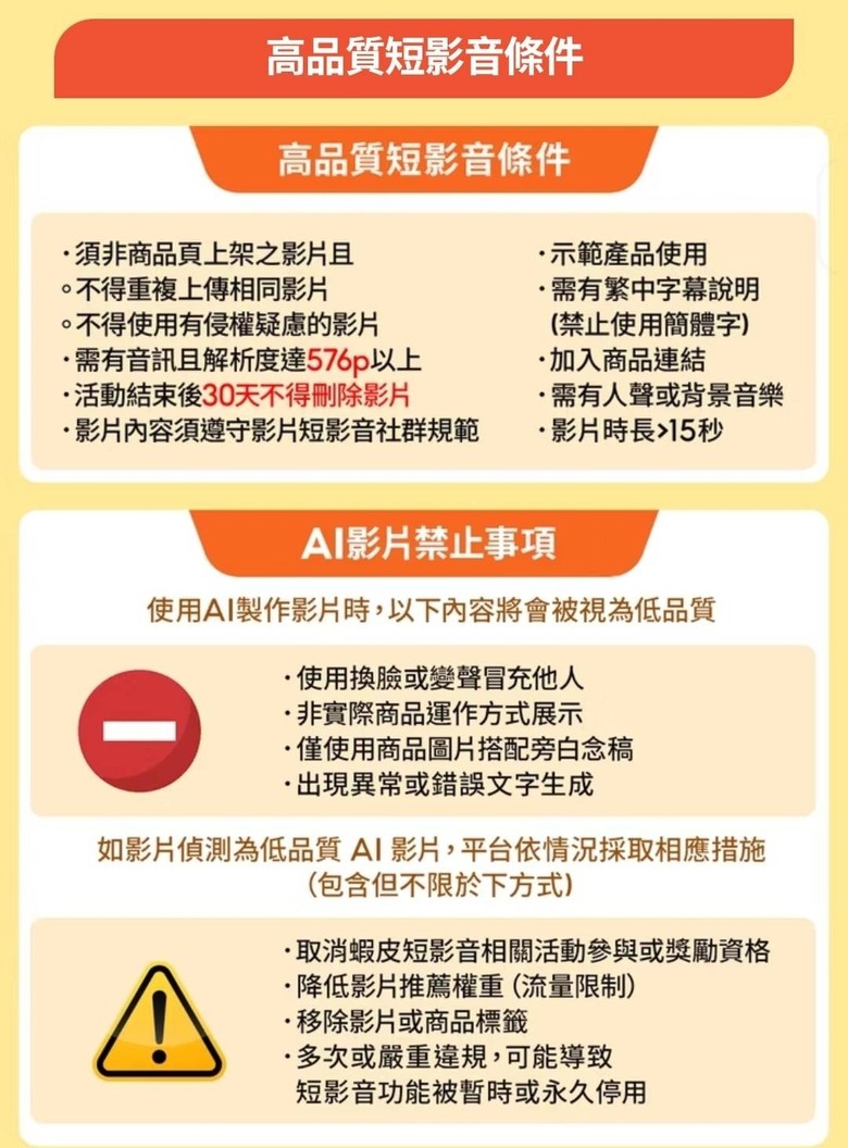 蝦皮短影音之亂？