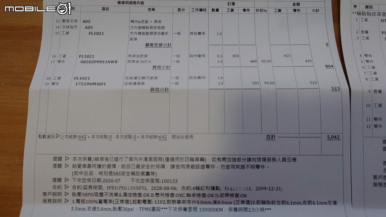 【心得】Civic e:HEV (FL4) 9萬公里保養分享