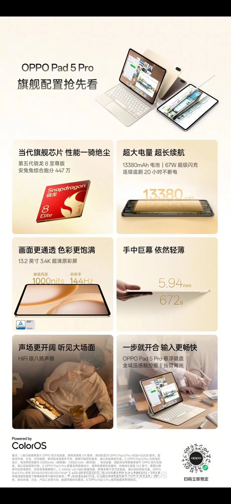 OPPO Pad5 Pro ＆ Mini 規格搶先看