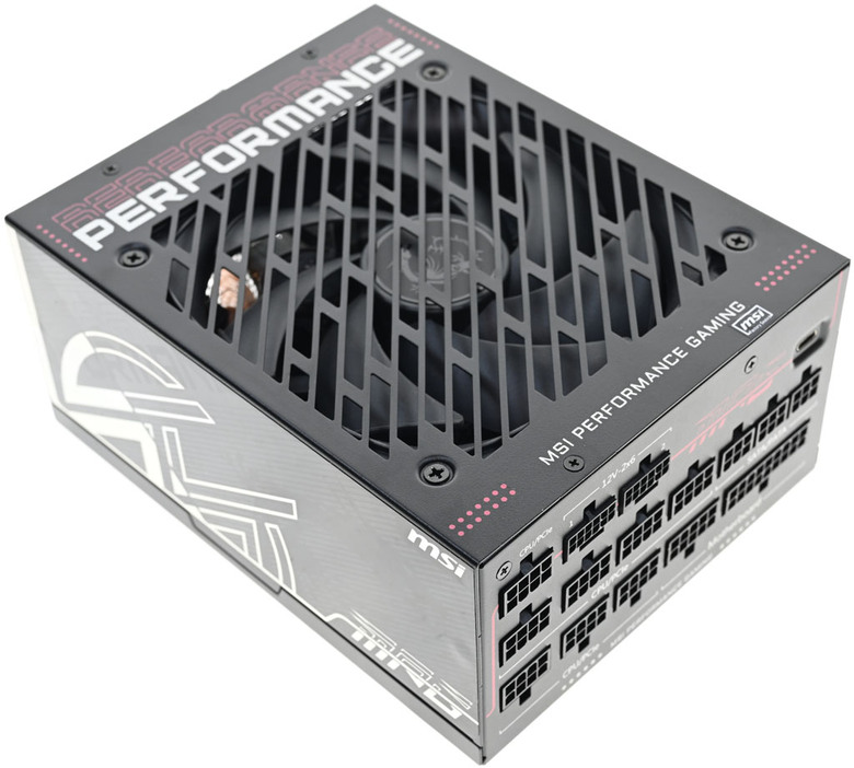 點我看大圖 MSI MPG Ai1600TS PCIE5 1600W鈦金全模組電源開箱