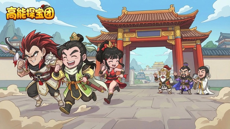 《高能探寶團》4月9日 開啟測試 Q版七龍珠角色風格 經典三國為背景的輕鬆策略卡牌手遊 | "卡皮巴拉 Go"玩法+三國武將魔改鳥山明畫風 收集關羽、呂布等傳奇武將 自由搭配陣容 開啟你的三國征戰傳奇
