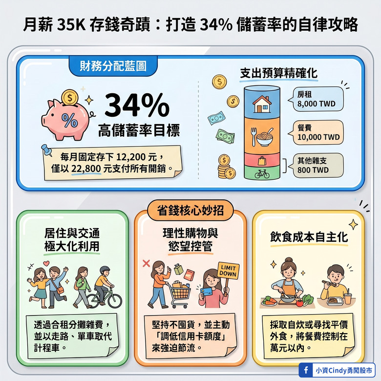 月薪35K竟存1.2萬 只是為了生存而非生活