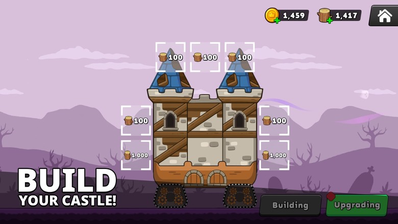 《城堡爭霸》Castle Clashers! 超爽快即時1v1 PvP攻防戰 打造最強城堡陣容 精準射擊 全面破壞地形 從塔樓到地板全部摧毀 | 升級單位、強化防禦、解鎖競技場 運用策略與操作稱霸戰場
