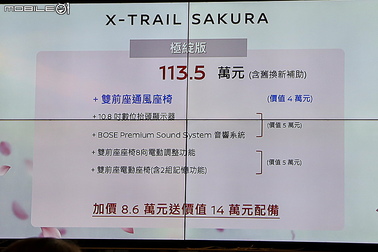 【採訪】Nissan「X-Trail Sakura」三車型 99.9 萬元起上市,新增通風座椅、電動踏板、匠人訂製皮革座椅等配備!