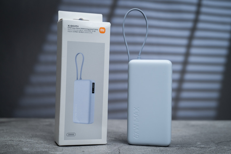 【開箱測試】Xiaomi 自帶線行動電源 20000 67W 你想買來充筆電?先等等