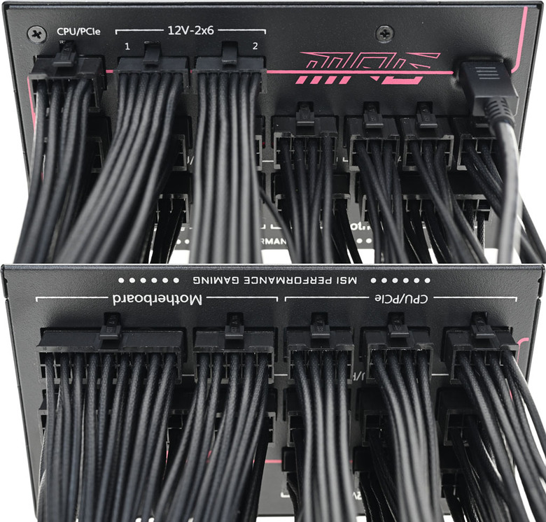 點我看大圖 MSI MPG Ai1600TS PCIE5 1600W鈦金全模組電源開箱