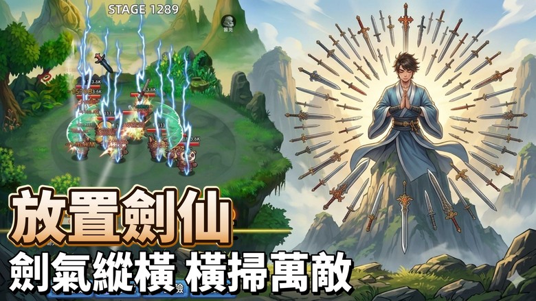 《放置劍仙：神劍鍛造》4月6日更新 Idle Sword Immortal:AFK Forge 踏入悠然修仙世界 從無名學徒一路鍛造神兵 成為掌控萬劍的宗師 輕鬆放置 蒐集稀有素材 打造傳說神劍