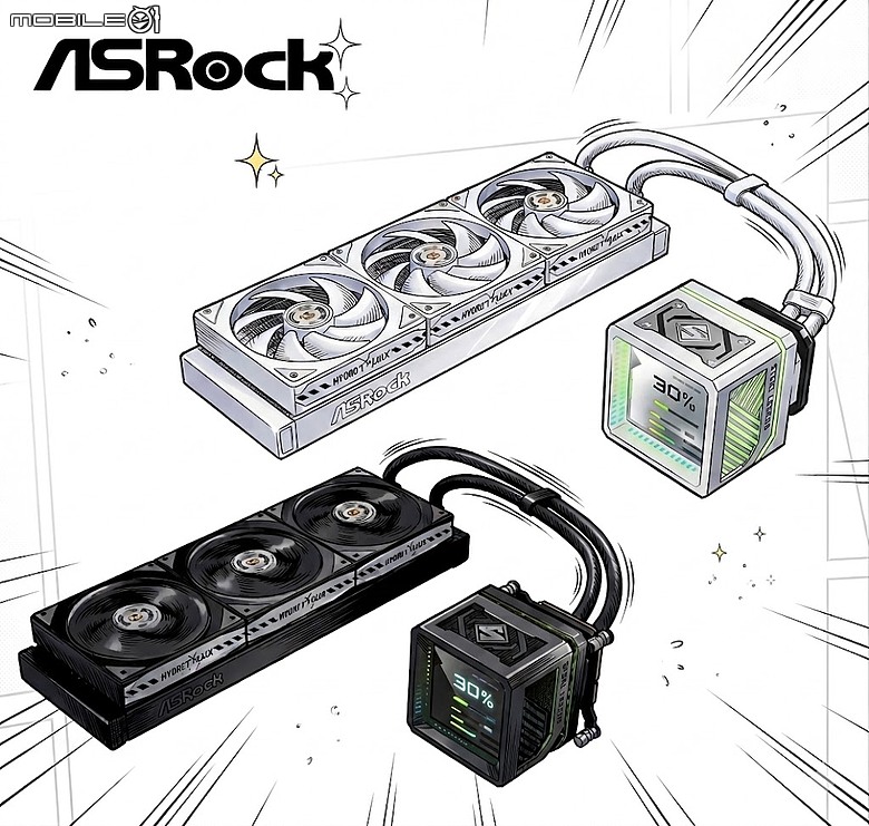 華擎 ASRock 鋼鐵傳奇 Steel Legend 新拼圖 360 LCD 水冷