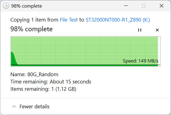 【開箱簡測】Seagate NAS (那嘶狼) IronWolf Pro 32TB ST32000NT000 硬碟效能簡測 (圖多)