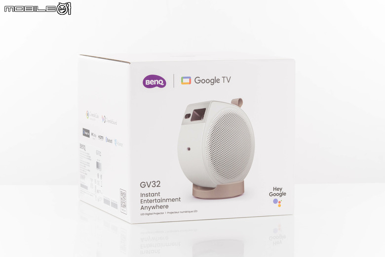 BenQ GV32 投影機開箱試用 以小巧可愛身形投放真實色彩畫面