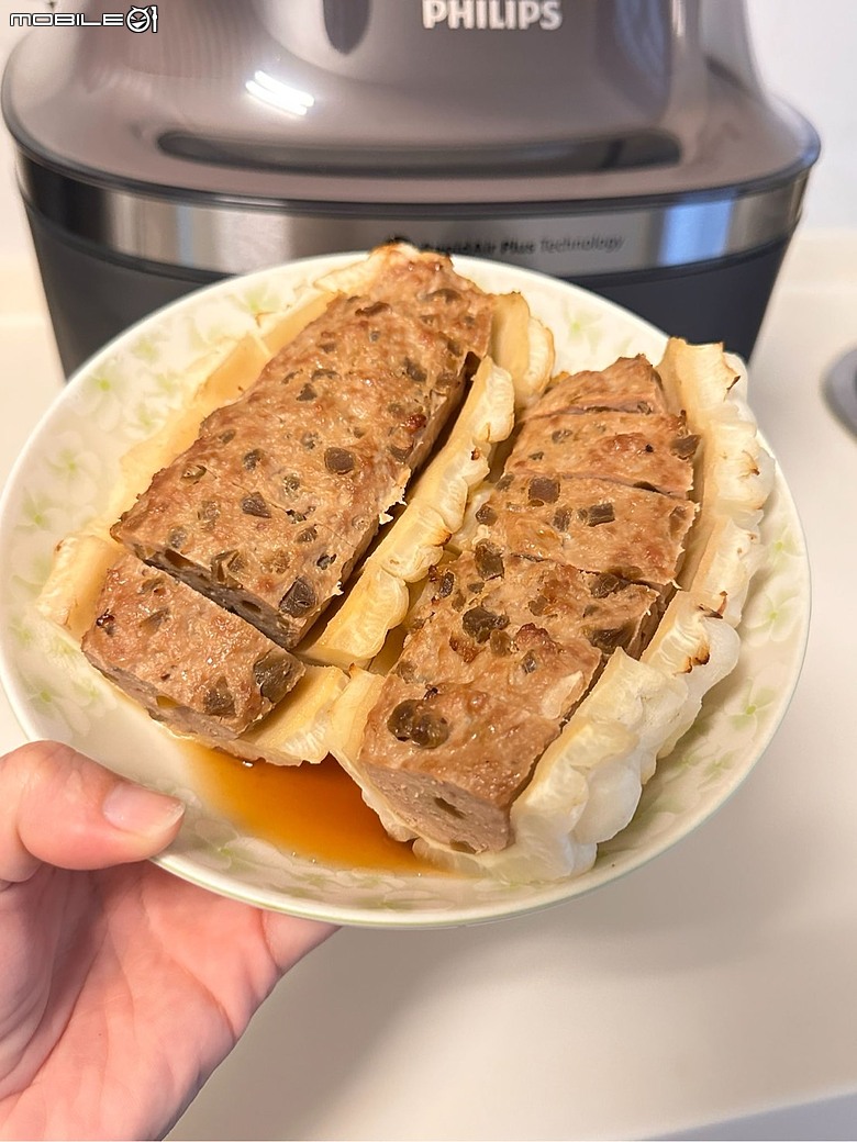 點我看大圖 開箱飛利浦蒸氣氣炸鍋,試做苦瓜鑲肉大成功!