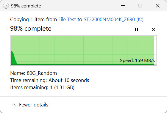 【開箱簡測】Seagate Exos M 32TB ST32000NM004K 硬碟效能簡測 (圖多)