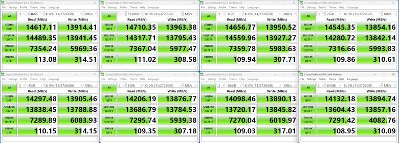 【開箱簡測】Corsair MP700 Pro XT 4TB PCIe Gen5.0 x4 NVMe SSD X870E/Z890 雙平台效能簡測 (圖多)