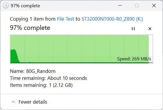 【開箱簡測】Seagate NAS (那嘶狼) IronWolf Pro 32TB ST32000NT000 硬碟效能簡測 (圖多)