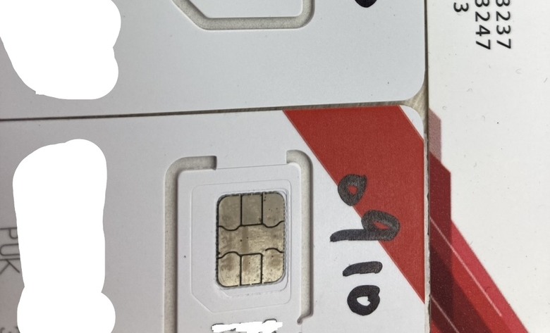 換的遠傳新sim卡金屬面不美麗