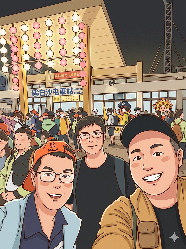 點我看大圖 2026 進香大白 白沙媽進香 地表最強的散步之旅 熱血熬夜12小時