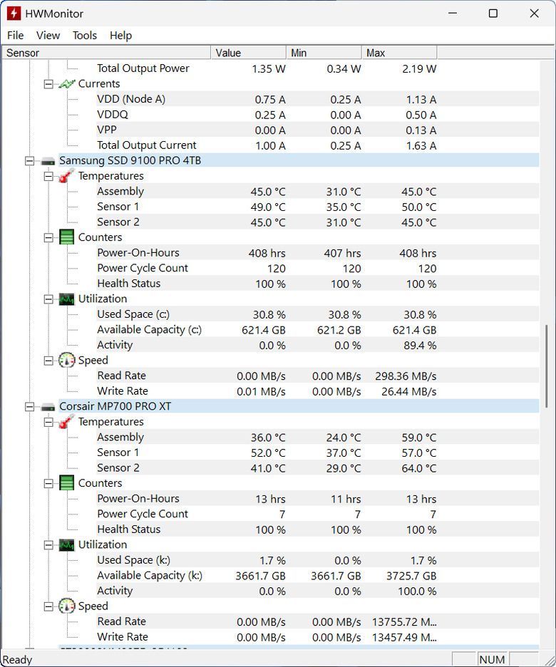 【開箱簡測】Corsair MP700 Pro XT 4TB PCIe Gen5.0 x4 NVMe SSD X870E/Z890 雙平台效能簡測 (圖多)