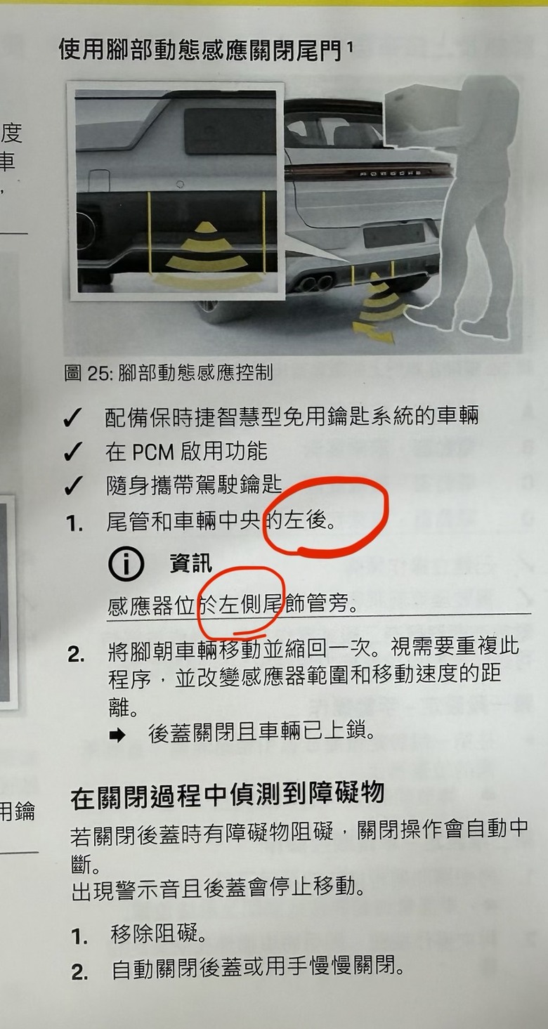 cayenne coupe 後保桿腳踢位置