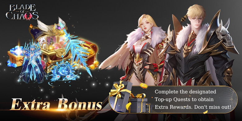 《混沌雙刃：強襲者》4月16日發布 Blade of Chaos: Immortal Titan 奇幻豎版放置 MMORPG | 上線即送VIP10 海量紅鑽 炫酷時裝、坐騎、翅膀自由搭配、個性角色