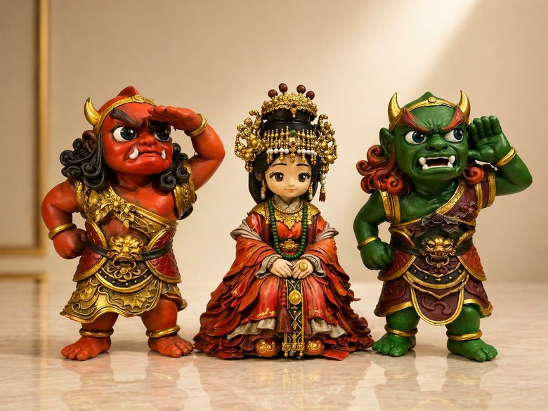 最近做的媽祖公仔與二創神明塗裝