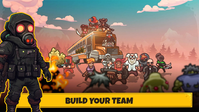 《Dead World Heroes: Zombie Rush》死亡世界英雄:殭屍戰爭 進入最刺激的即時策略生存戰場 | 率領英雄小隊守護巴士 運用戰術、英雄技能與防禦武器 體驗最熱血的末日塔防對決