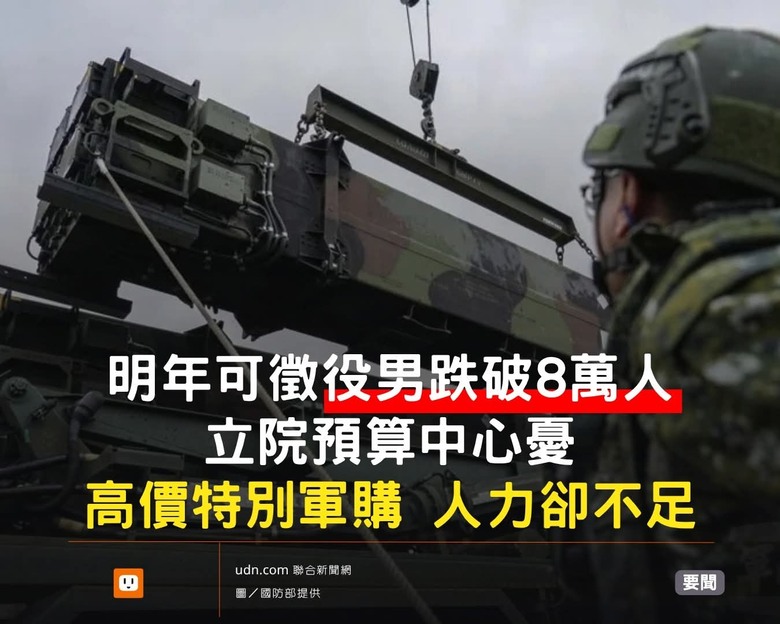 問題是沒人 - 再多軍購也沒用