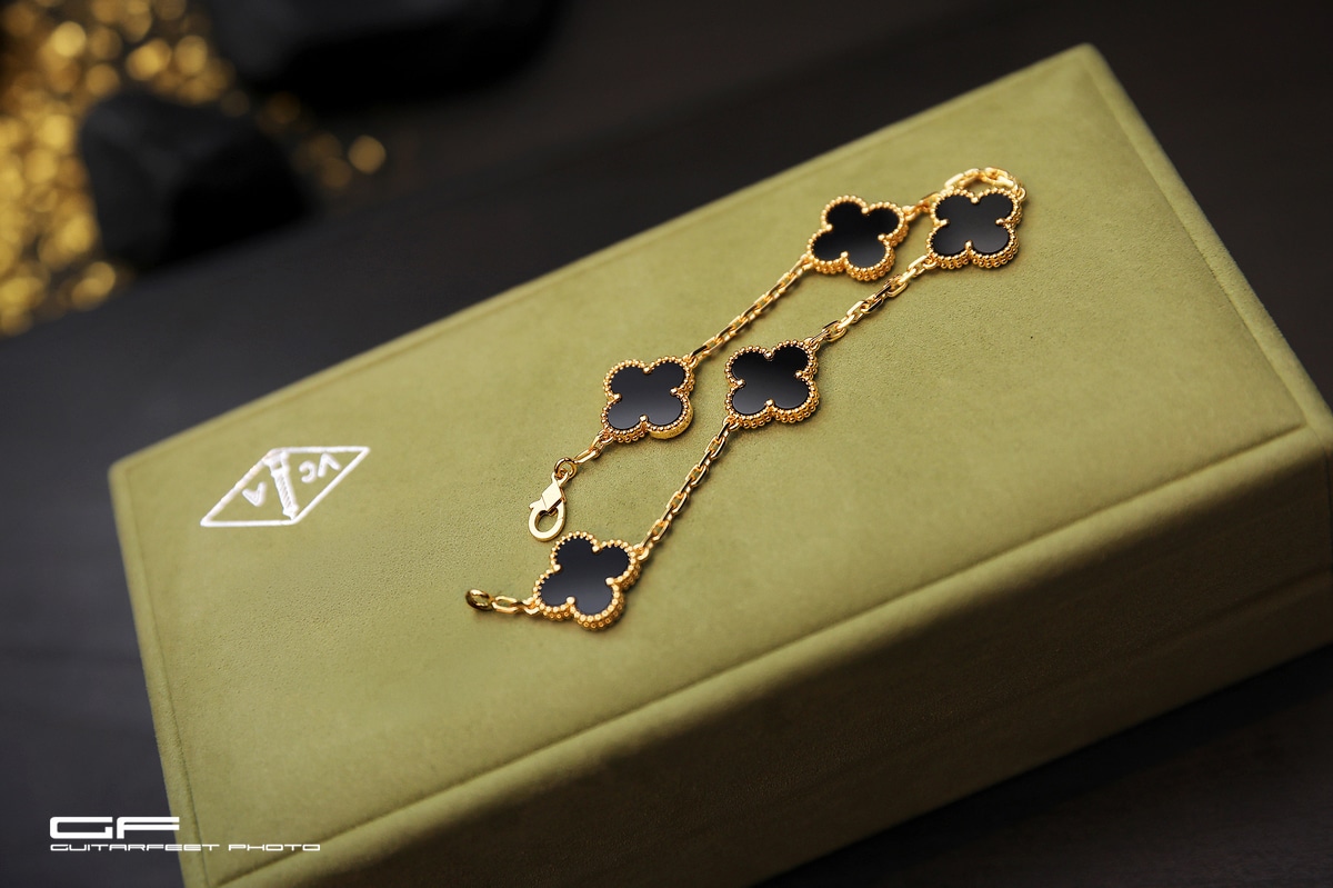 --黑金五花-- Van Cleef & Arpels 梵克雅寶 Vintage Alhambra 手鏈簡易開箱