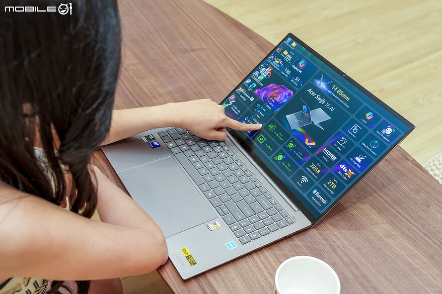 Acer Swift 16 AI Copilot+ PC|1.55kg 輕薄機身下的 AI 生產力新選擇