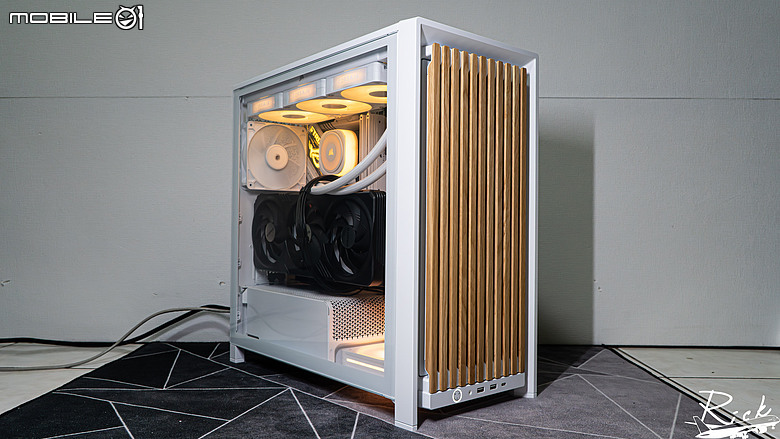 點我看大圖 【開箱】木紋靜謐氣息 | CORSAIR FRAME 4000D WOOD RS WHITE