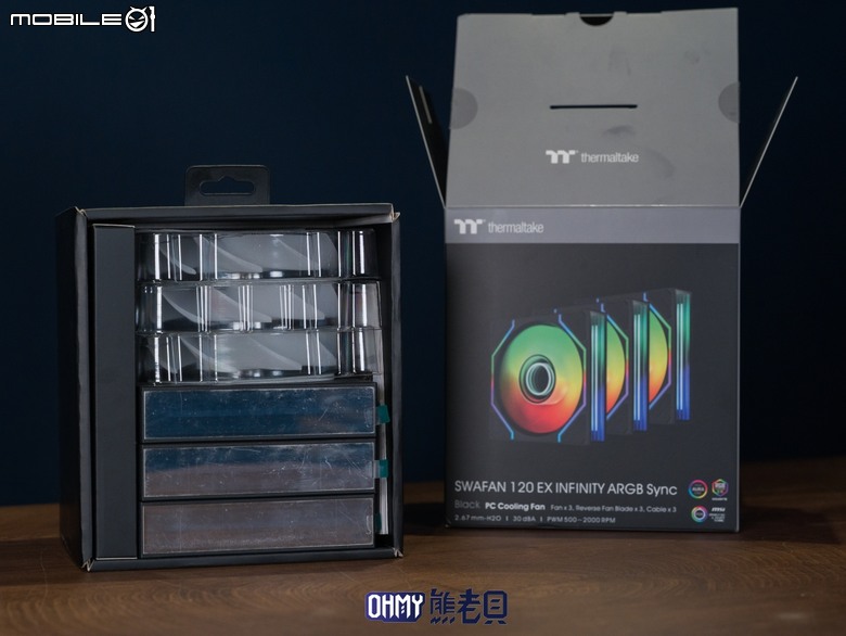 TT Vision 330 CR ARGB 全曲面全景機殼 ft. 耀影SWAFAN 120 EX INFINITY 風扇