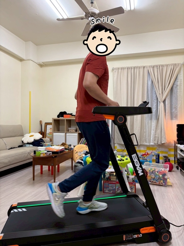老公說他會認真跑,我才同意買的BGYM T306跑步機